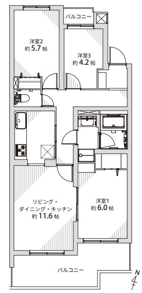 エコキューブ間取り